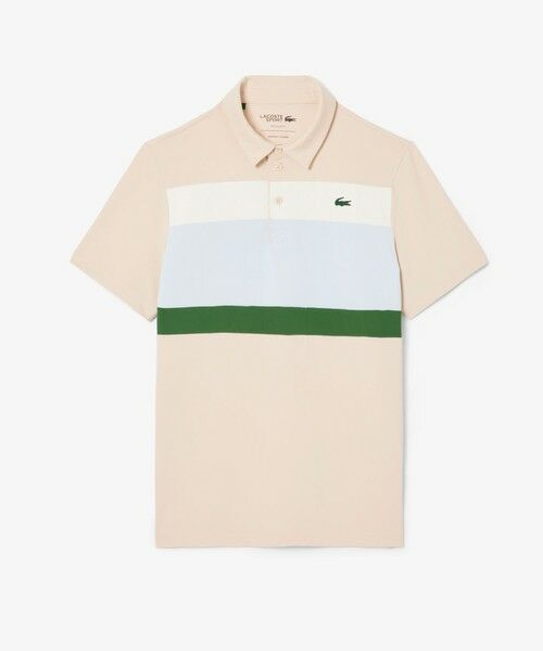 LACOSTE / ラコステ ポロシャツ | パネルボーダーウルトラドライゴルフポロシャツ | 詳細3