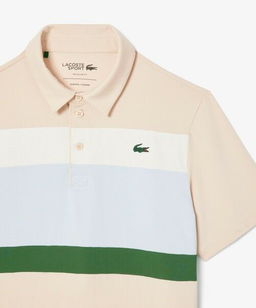 LACOSTE / ラコステ ポロシャツ | パネルボーダーウルトラドライゴルフポロシャツ | 詳細4