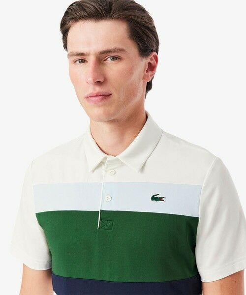 LACOSTE / ラコステ ポロシャツ | パネルボーダーウルトラドライゴルフポロシャツ | 詳細6