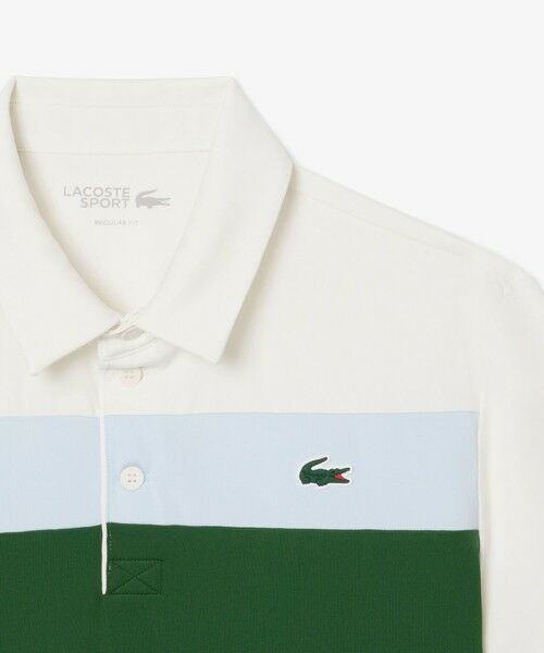 LACOSTE / ラコステ ポロシャツ | パネルボーダーウルトラドライゴルフポロシャツ | 詳細9
