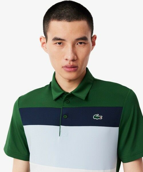 LACOSTE / ラコステ ポロシャツ | パネルボーダーウルトラドライゴルフポロシャツ | 詳細11