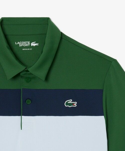 LACOSTE / ラコステ ポロシャツ | パネルボーダーウルトラドライゴルフポロシャツ | 詳細14