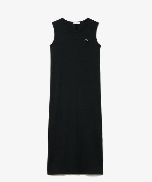 ノースリーブ ロングリブニットドレス / リブニットワンピース