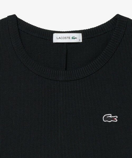 LACOSTE / ラコステ ミニ丈・ひざ丈ワンピース | ノースリーブ ロングリブニットドレス / リブニットワンピース | 詳細5