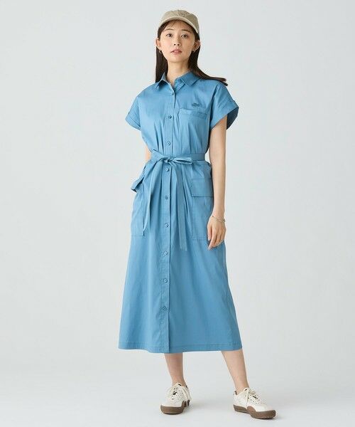 LACOSTE / ラコステ ミニ丈・ひざ丈ワンピース | キモノスリーブシャツドレス / シャツワンピース | 詳細9