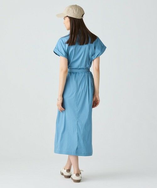 セール】 キモノスリーブシャツドレス / シャツワンピース