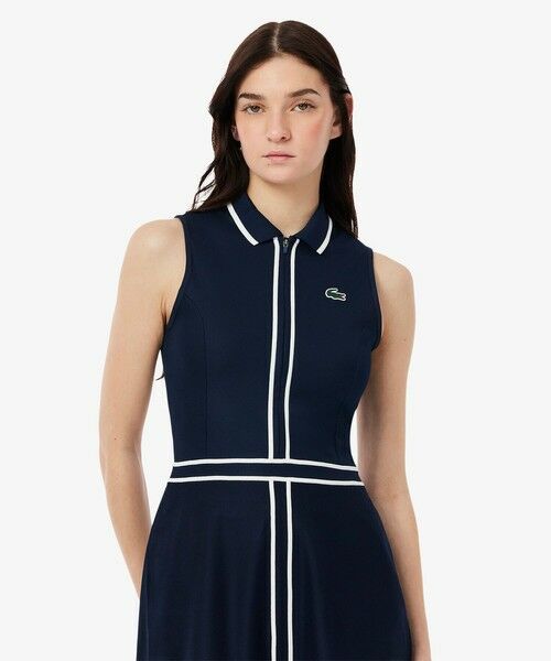 LACOSTE / ラコステ ミニ丈・ひざ丈ワンピース | ウルトラドライ鹿の子地ポロドレス | 詳細2