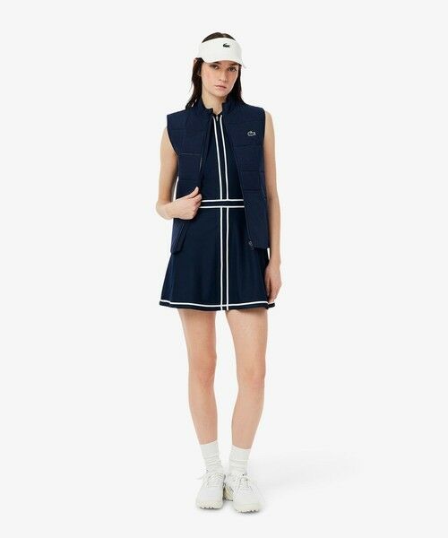 LACOSTE/ラコステ ウルトラドライ鹿の子地ポロドレス ネイビー 36(M) LACOSTE/ラコステ ウルトラドライ鹿の子地ポロドレス ネイビー 36(M)