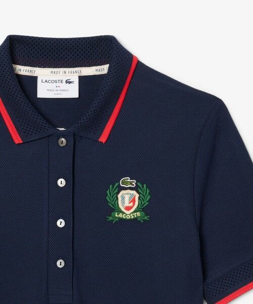 LACOSTE / ラコステ ミニ丈・ひざ丈ワンピース | サイドメッシュバンドポロドレス | 詳細4