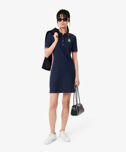 LACOSTE / ラコステ ミニ丈・ひざ丈ワンピース | サイドメッシュバンドポロドレス | 詳細5