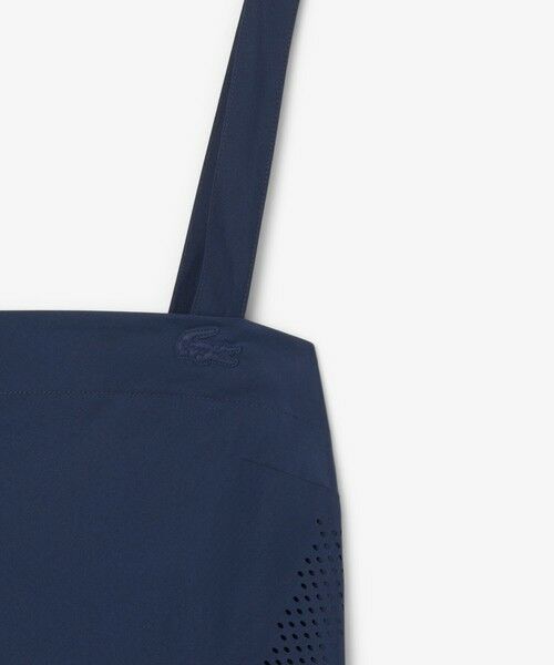 LACOSTE / ラコステ ミニ丈・ひざ丈ワンピース | レーザーカットドットライン ホルターネック ロングプリーツストラップドレス / ワンピース | 詳細5