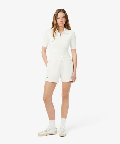 LACOSTE / ラコステ ショート・ハーフ・半端丈パンツ | ダブルフェイス鹿の子地ショートパンツ | 詳細1