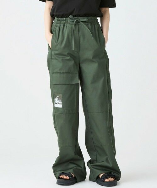 LACOSTE / ラコステ デニムパンツ | アシンメトリー ワイドストレート カーゴポケットパンツ | 詳細1