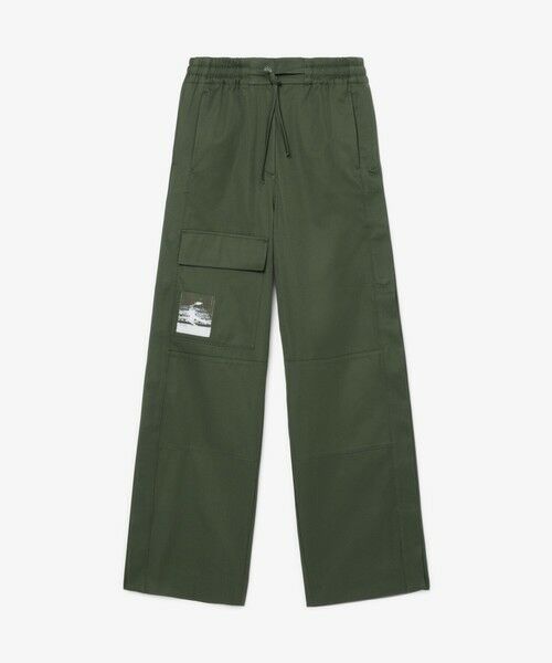 LACOSTE / ラコステ デニムパンツ | アシンメトリー ワイドストレート カーゴポケットパンツ | 詳細11