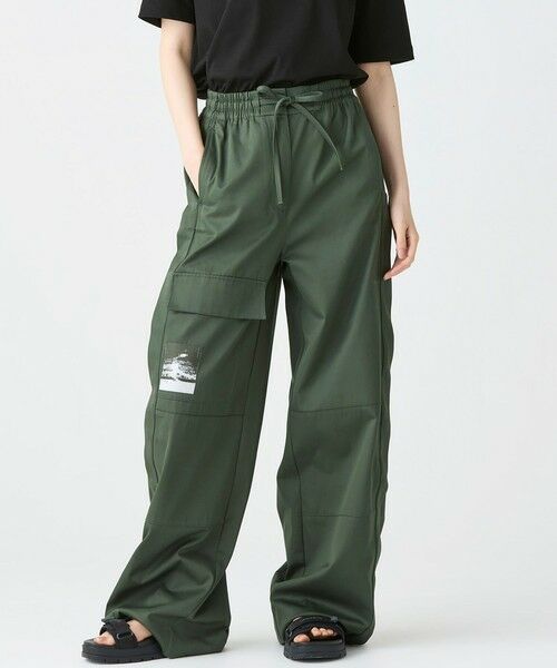 LACOSTE / ラコステ デニムパンツ | アシンメトリー ワイドストレート カーゴポケットパンツ | 詳細3