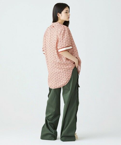 LACOSTE / ラコステ デニムパンツ | アシンメトリー ワイドストレート カーゴポケットパンツ | 詳細9