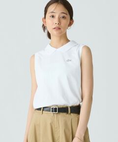 LACOSTE / ラコステ ポロシャツ | コットン鹿の子 メッシュカラー バックボタンノースリーブポロシャツ
