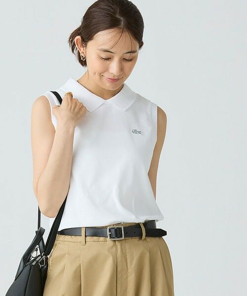 【美品】エルメス セリエボタン ノースリーブ ポロシャツ L 鹿の子 銀ボタン 美品】エルメス セリエボタン ノースリーブ ポロシャツ L 鹿の子
