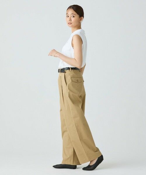 LACOSTE / ラコステ ポロシャツ | コットン鹿の子 メッシュカラー バックボタンノースリーブポロシャツ | 詳細5