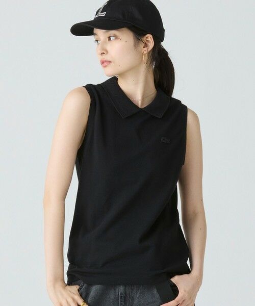 【美品】　45R ノースリーブ ポロシャツ 45Rジンバカノコの908オーシャンポロ: WOMEN｜45R