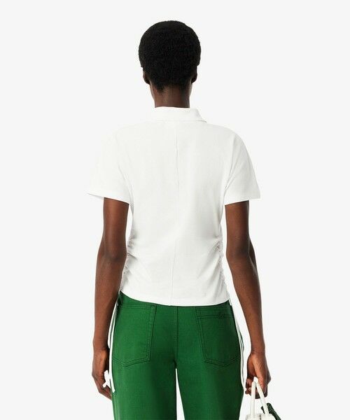 LACOSTE / ラコステ ポロシャツ | サイドシームギャザー ドロストコード キモノスリーブポロシャツ | 詳細2