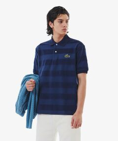 LACOSTE / ラコステ ポロシャツ | パイル地切り替え同色ボーダーポロシャツ