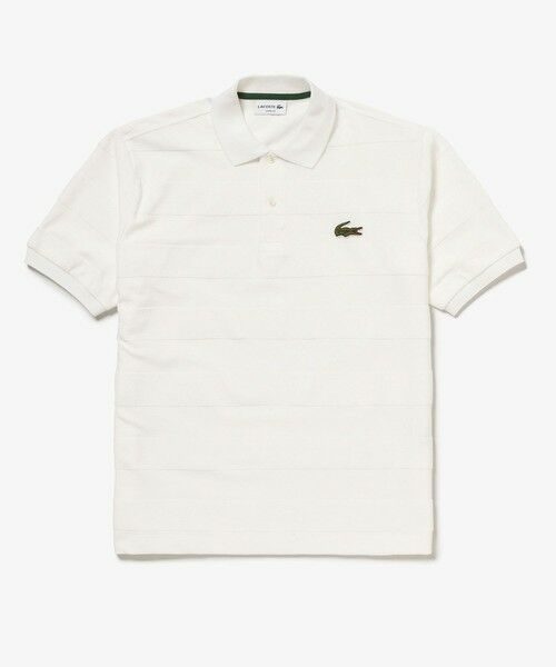 LACOSTE / ラコステ ポロシャツ | パイル地切り替え同色ボーダーポロシャツ | 詳細2