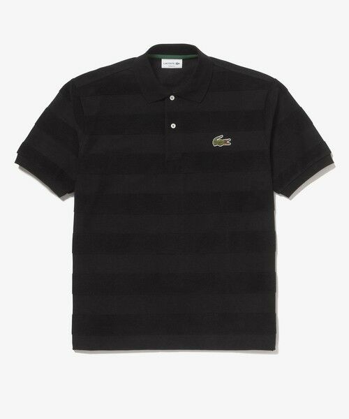 LACOSTE / ラコステ ポロシャツ | パイル地切り替え同色ボーダーポロシャツ | 詳細6