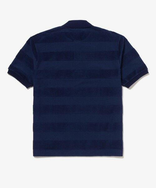 LACOSTE / ラコステ ポロシャツ | パイル地切り替え同色ボーダーポロシャツ | 詳細11