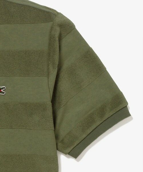 LACOSTE / ラコステ ポロシャツ | パイル地切り替え同色ボーダーポロシャツ | 詳細19