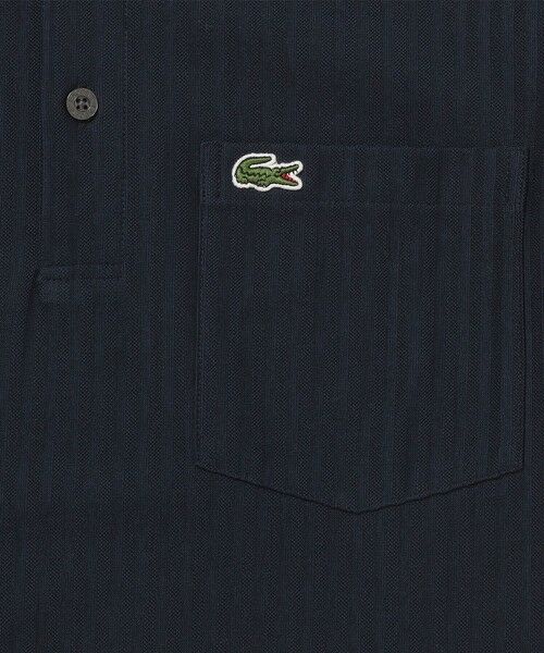 LACOSTE / ラコステ ポロシャツ | 鹿の子地切り替え同色ストライプボタンダウンポロシャツ | 詳細13
