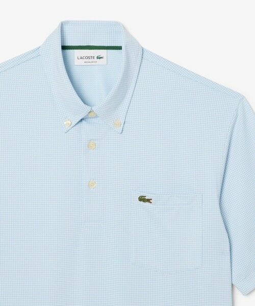 【たた2枚】LACOSTE ブラックチェック柄 七分袖4と黒ポロシャツ4 たた2枚】LACOSTE ブラックチェック柄 七分袖4と黒ポロシャツ4