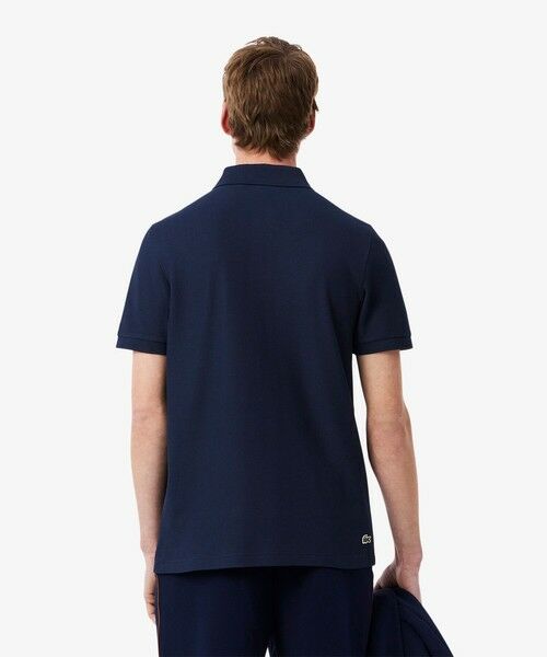 新品未使用タグ付 ラコステ ローランギャロス 半袖ポロシャツ ホワイト ネイビー セール】 ローラン・ギャロスコラボ アンパイアポロシャツ