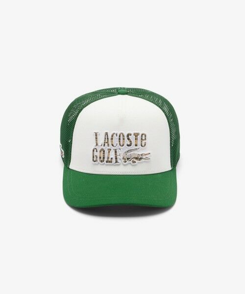 LACOSTE/ラコステ ラコステゴルフメッシュキャップ グリーン FREE LACOSTE/ラコステ ラコステゴルフメッシュキャップ グリーン FREE
