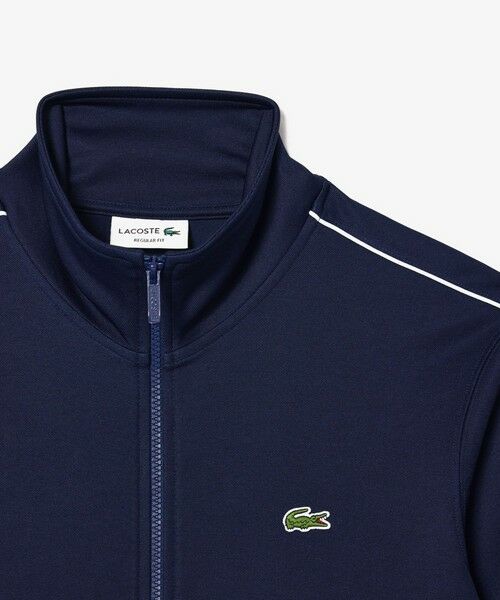 LACOSTE / ラコステ その他トップス | オーガニックコットン ショルダーパイピング鹿の子地トラックジャケット | 詳細1