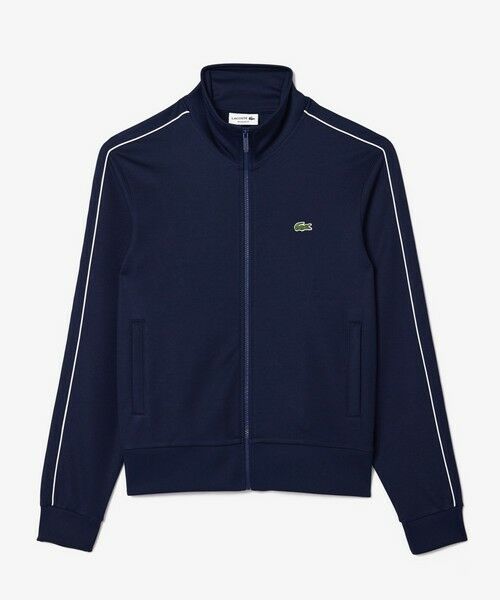 LACOSTE / ラコステ その他トップス | オーガニックコットン ショルダーパイピング鹿の子地トラックジャケット(ネイビー)