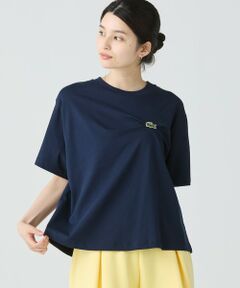LACOSTE / ラコステ Tシャツ | ワニロゴプリーツオーバーサイズフィットTシャツ