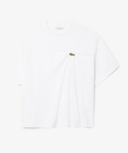 ラコステ LACOSTE レディース Tシャツ ロゴ ワンポイント TF9595-10 （ホワイト） LACOSTE tシャツ 「LACOSTE」TF9595-10 レディース : ZOZOTOWN