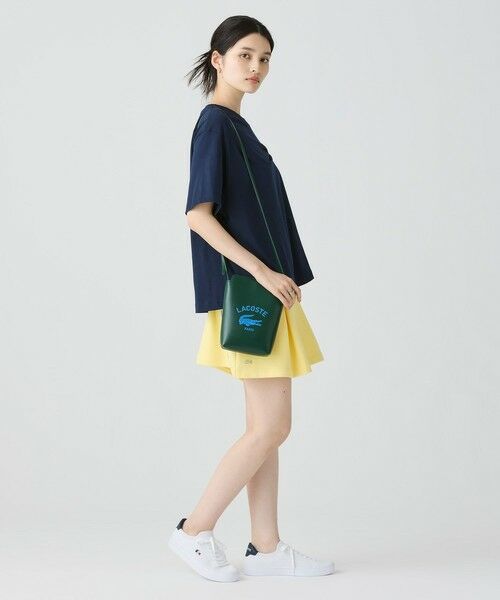 LACOSTE / ラコステ Tシャツ | ワニロゴプリーツオーバーサイズフィットTシャツ | 詳細14