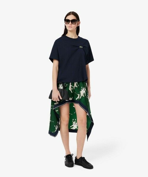 セール】 ワニロゴプリーツオーバーサイズフィットTシャツ （T