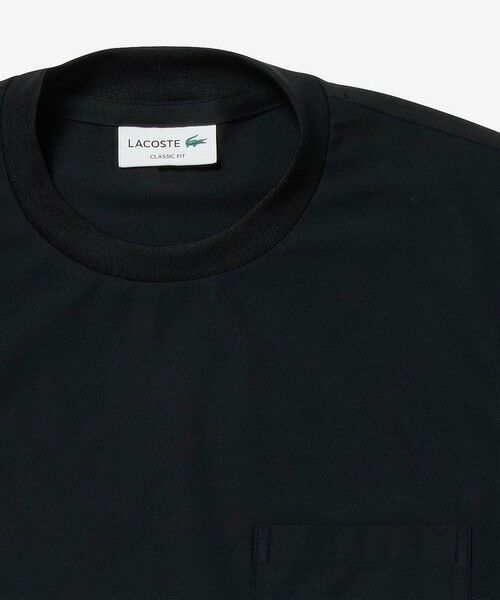 LACOSTE / ラコステ Tシャツ | ワンポイントロゴ オーバーサイズ ポケット半袖Tシャツ 透け防止 速乾 ストレッチ | 詳細4