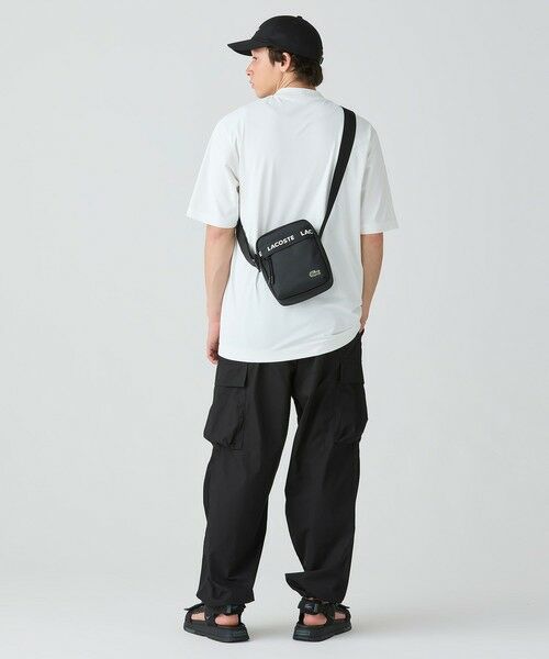 LACOSTE / ラコステ Tシャツ | ワンポイントロゴ オーバーサイズ ポケット半袖Tシャツ 透け防止 速乾 ストレッチ | 詳細13