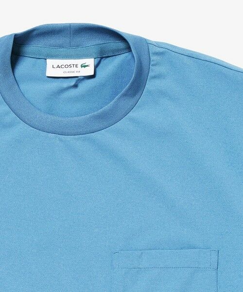 LACOSTE / ラコステ Tシャツ | ワンポイントロゴ オーバーサイズ ポケット半袖Tシャツ 透け防止 速乾 ストレッチ | 詳細18