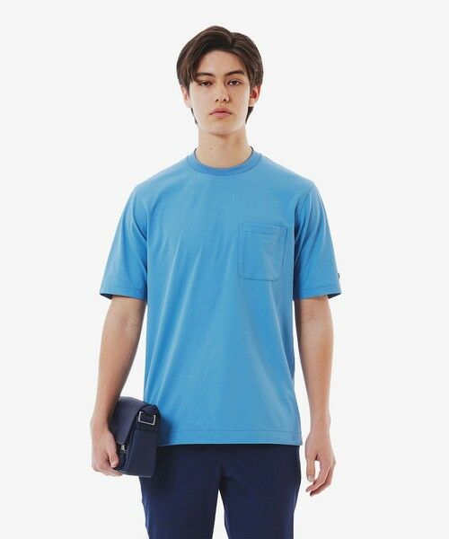 LACOSTE/ラコステ 速乾ストレッチポケットTシャツ グレイッシュブルー 5(日本サイズXL) LACOSTE/ラコステ 速乾ストレッチポケットTシャツ グレイッシュブルー 5(日本サイズXL)