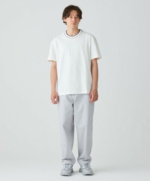 LACOSTE / ラコステ Tシャツ | 配色ラインドリブネック鹿の子地 半袖Tシャツ | 詳細13