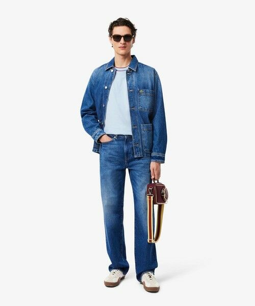 LACOSTE / ラコステ Tシャツ | 配色ラインドリブネック鹿の子地 半袖Tシャツ | 詳細20