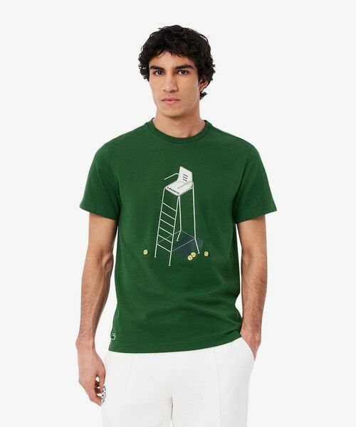 LACOSTE/ラコステ レフェリーチェアウルトラドライTシャツ グリーン 4(日本サイズL) LACOSTE/ラコステ レフェリーチェアウルトラドライTシャツ グリーン 4(日本サイズL)