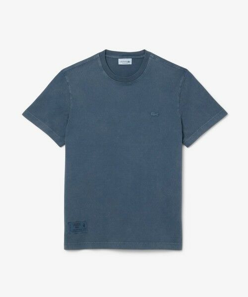 LACOSTE/ラコステ ウォッシュエフェクトTシャツ ダークブルー 5(日本サイズXL) LACOSTE/ラコステ ウォッシュエフェクトTシャツ ダークブルー 5(日本サイズXL)