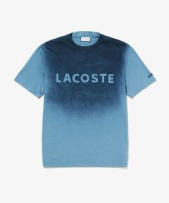 LACOSTE / ラコステ Tシャツ | グラデーション ステンシルブランドネームロゴTシャツ