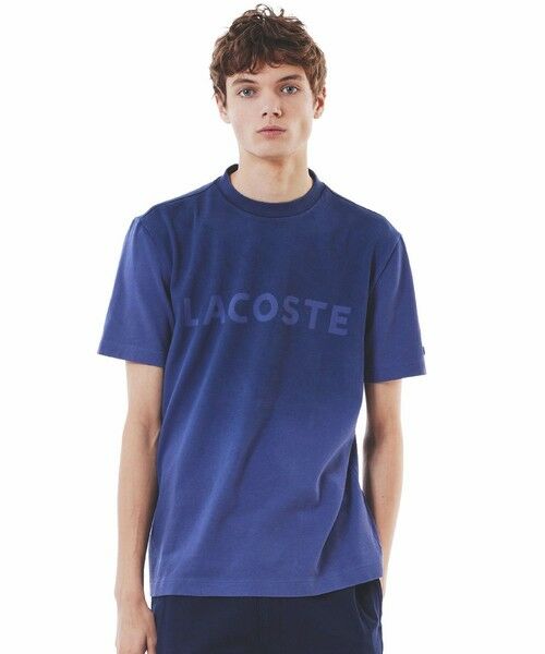 LACOSTE / ラコステ Tシャツ | グラデーション ステンシルブランドネームロゴTシャツ | 詳細13